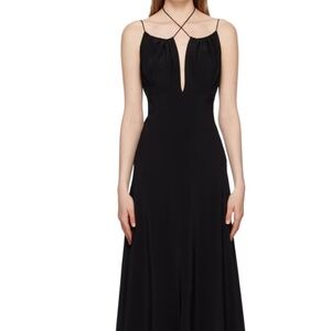 TOTEME Black Gathered Dress